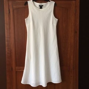 White linen dress